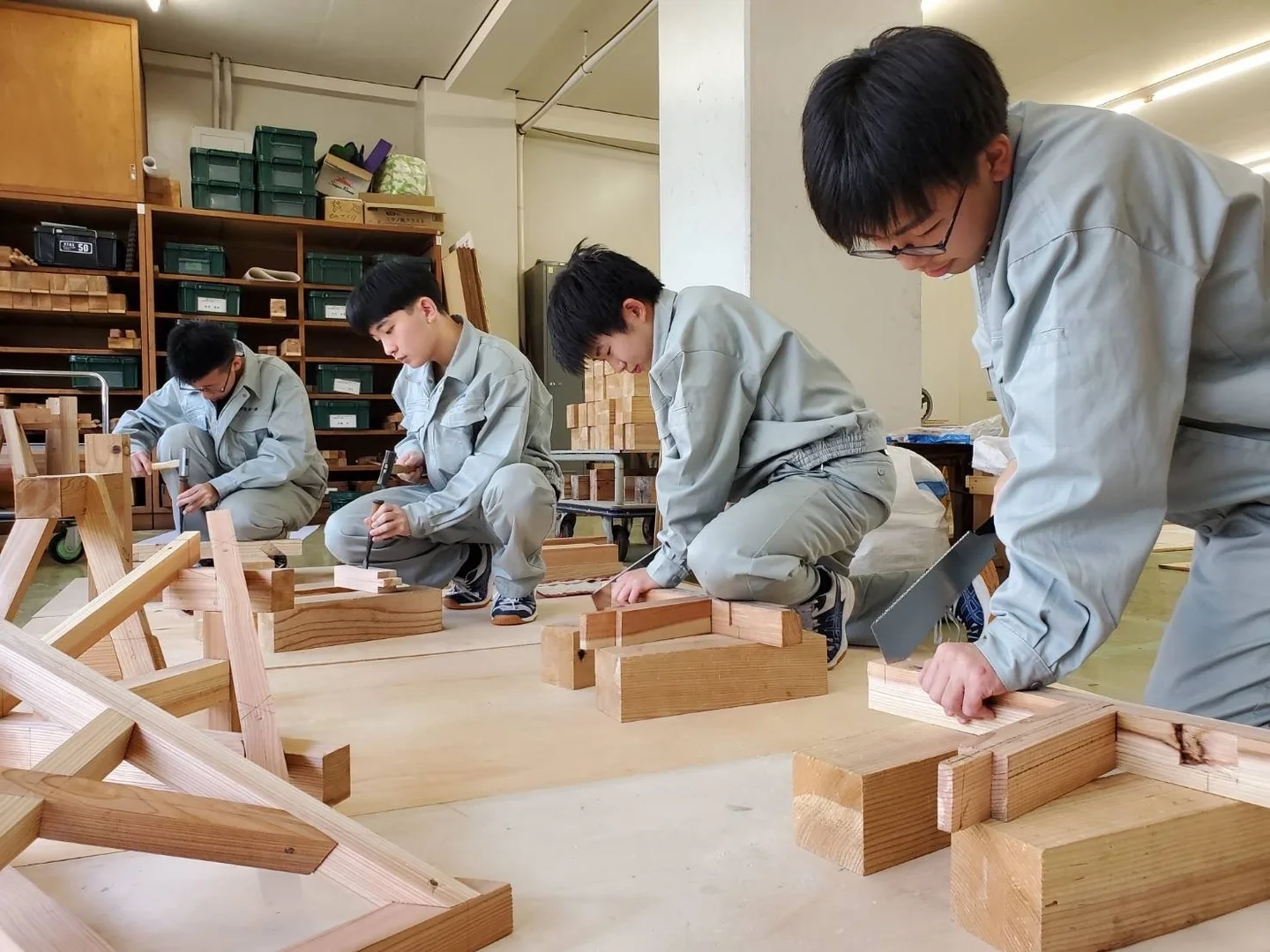 木材加工の実習