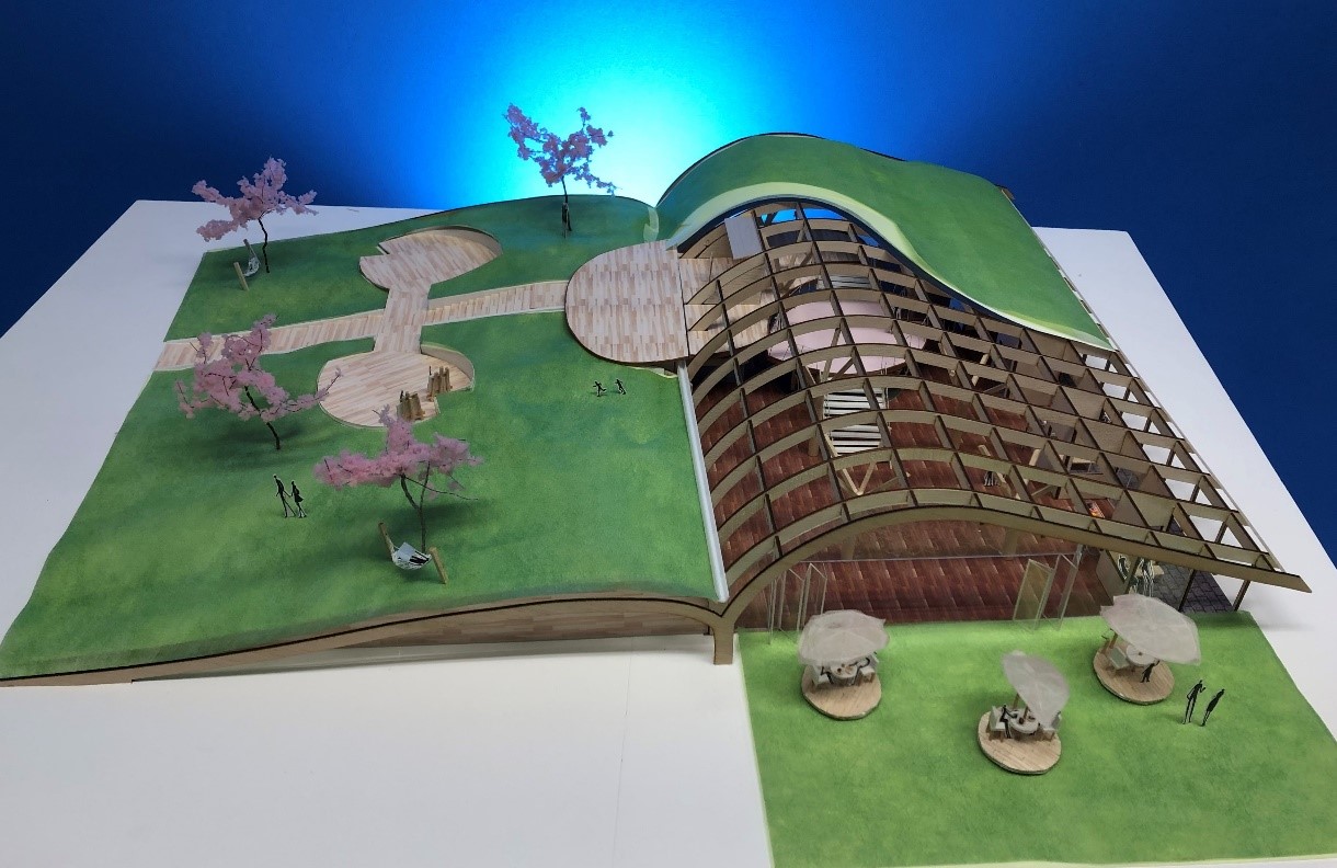 図書館の建築模型